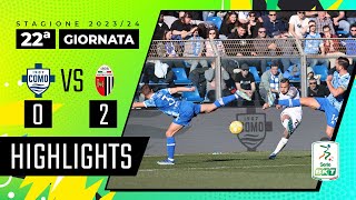 Como vs Ascoli 02  Il Picchio sfrutta la superiorità numerica  HIGHLIGHTS SERIE BKT 20232024 [upl. by Ysdnil]