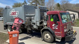 SWS Peterbilt New Way Sidewinder Garbage Truck [upl. by Hullda]