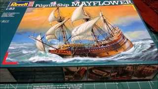 Revell 183 Mayflower Model Kit Thanksgiving Review [upl. by Jat996]