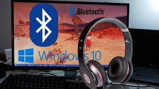 HOW TO Connect Bluetooth earphones TO Windows 10 PC [upl. by Rebak]