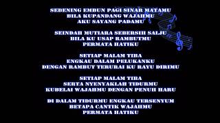 Karaoke PERMATA HATI Broery Keroncong Beat [upl. by Novad546]