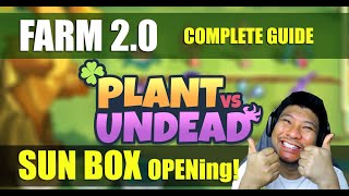 Plant Vs Undead  Farm 20 Complete Guide on How to build your 1st Farm with Sunflowers [upl. by Fulvia]