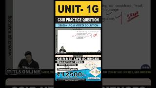 CSIR Practice Question  Unit 1 Molecules and their Interaction Relevant to Biology  Topic G [upl. by Aynnek]