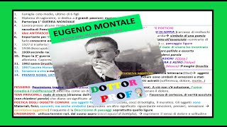 📙 EUGENIO MONTALE Riassunto vita opere pensiero correlativo oggettivo  ossi di seppia [upl. by Tracy]