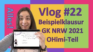 MATHEABITUR VLOG 22  OHimi Beispielaufgabe Abi 2021 NRW Musterlösung hilfsmittelfreier Teil GK [upl. by Yrrehc]