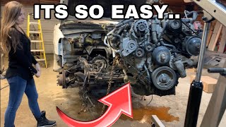 How To Remove A Duramax Engine [upl. by Ilysa999]