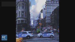 Steam pipe explodes in Manhattan [upl. by Sukhum32]