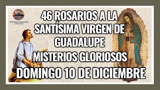 46 ROSARIOS A LA VIRGEN DE GUADALUPE MISTERIOS GLORIOSOS  GUADALUPANO  DOMINGO 10 DICIEMBRE 2023 [upl. by Ardnuaek]