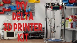 3D Printing Beginners Guide Hardware  400 DIY Delta 3D Printer kit [upl. by Noonan]