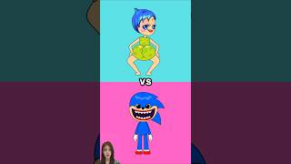 ❤ Evolution Sonic vs Joy 😍 Sonic the hedgehog and Inside out sonic insideout cartoon joy [upl. by Navannod]