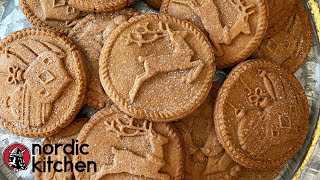 Yuletide Stamped Gingerbread Cookies In the Nordic Kitchen  Nordic Ware [upl. by Schuman]