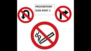 PROHIBITORY SIGNS [upl. by Eilhsa]