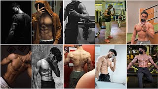 Gym hidden face pose  instagram dp  aesthetic  gym poses cute boy photo [upl. by Ahsena77]