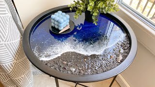 How to Make a Beach Table Epoxy Resin Art [upl. by Pavia338]