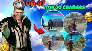 OP 47 TOP 20 CHANGES😎 Freefire video new viral FreeFireIndiaOfficial [upl. by Edbert]