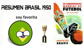 Brasil 1950 🇧🇷  Resumen El Maracanazo Brasil vs Uruguay [upl. by Ahsaret]