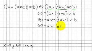 Beispiel eines aussagenlogischen Beweises [upl. by Arlen]