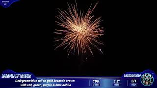 RA132140 Raccoon Fireworks 13G Display cake [upl. by Aelyk]