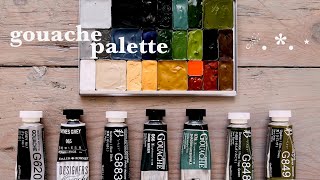 Making a gouache palette amp painting loose in my sketchbook ❂ Art Toolkit Palettes [upl. by Leumas]