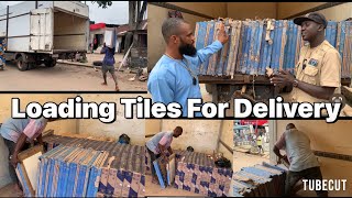 Loading Of Over 300 Cartons Of Tiles Bought By One Of Edo Talk Show Viewers [upl. by Tsepmet]