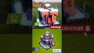 RTX graphics Clash of clans Town hall🤩 rtx clashofclans coc cocclasher shorts viralshort [upl. by Gimble]