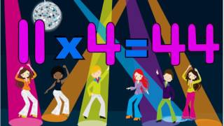 Funky Four Times Tables 4 times tables song [upl. by Evonne]