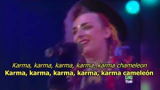 Karma Chameleon  Culture Club LYRICSLETRA 80s [upl. by Arv533]