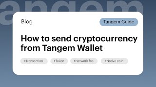 How to send cryptocurrency from Tangem Wallet [upl. by Cerelly]