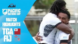 Pacific Perfection ⭐  Tonga v Fiji  Asahi Super Dry Pacific Nations Cup  Match Highlights [upl. by Nydroj198]