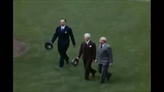 April 15 1941 Opening Day Cincinnati Reds vs St Louis Cardinals at Crosley Field IN COLOR [upl. by Ainit]