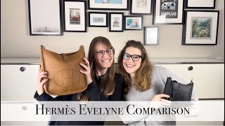 🍊 HERMÈS EVELYNE COMPARISON 🍊 l PM AND TPM SIZE l WHAT FITS INSIDE l MODSHOTS [upl. by Ihpen]