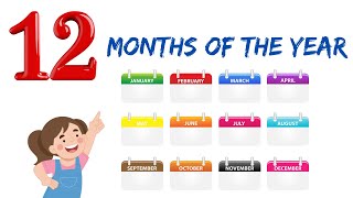 Months of the Year  January February to December  Months Name for Kids  Months Name With Seasons [upl. by Atcele535]