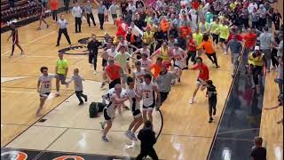 Rockford High School basketball player hits halfcourt buzzerbeater [upl. by Niret778]