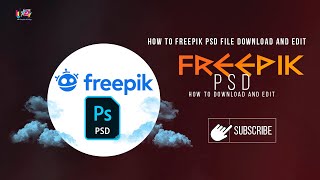 How to Freepik Psd file download and edit [upl. by Nnahgem]