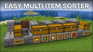 Minecraft Multi Item Sorter  Sort Multiple Items Into One Chest [upl. by Kacey821]