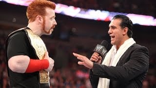 Alberto Del Rio confronts new World Heavyweight  Raw April 2 2012 [upl. by Codel717]