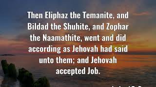 Job 429 Then Eliphaz the Temanite and Bildad the Shuhite [upl. by Kain]