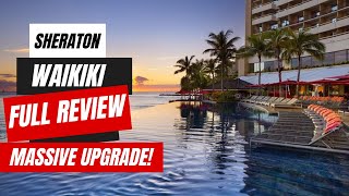 Sheraton Waikiki Resort Full Tour  Review  Massive Suite Upgrade [upl. by Adlecirg]