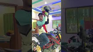 friendship ktm dangerous trampoline viralvideo driving stunt duck god goviral shorts [upl. by Jew]