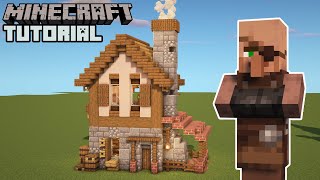 Minecraft  Weaponsmiths House Tutorial Villager Houses [upl. by Otanod]