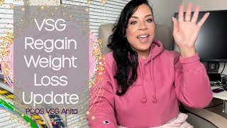 VSG Regain Weight Loss Progress [upl. by Sonitnatsnok]