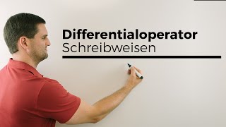 Differentialoperator Schreibweisen in der Praxis Beispiele  Mathe by Daniel Jung [upl. by Beverly431]