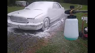 Harbor Freight Foam Cannon vs Roadmaster [upl. by Enilraep]