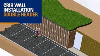 Crib Wall  Double Header 3D Animation [upl. by Nivad]