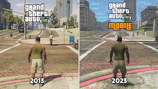 GTA V Android vs GTA V PC  Physics and Details Comparison [upl. by Navanod]