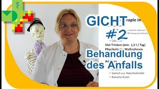 Gicht 2  Behandlung des akuten Anfalls [upl. by Ellenrahc]