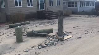 Ocean Storm Damage Of Marshfield Mass 2018 [upl. by Ecnahs]