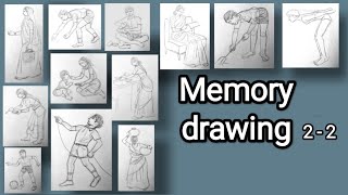 Preparation for Elementary  Intermediate drawing grade examMemory drawing 2  2 [upl. by Atinauj744]