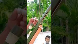 bamboo toys diy slingshots viralvideo funny bamboogun bamboe comedy bamboobow [upl. by Lanos]