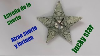 Dólar para la buena suerte 💵 estrella para la suerte 💵 COMO DOBLAR UN DOLAR PARA LA SUERTe 💵 dollar [upl. by Feliks]